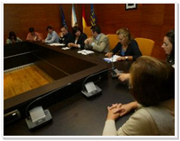 Reunión constitutiva da Mesa Local de Comercio celebrada onte en Sanxenxo